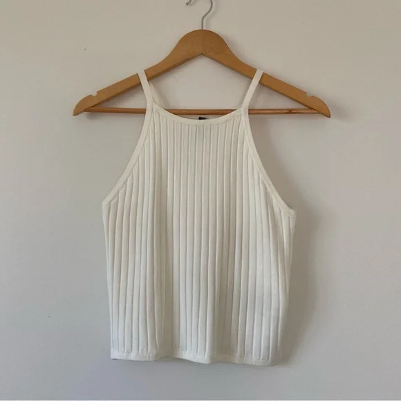 Divided / Ribbed Tank Top - Picture 1 of 4